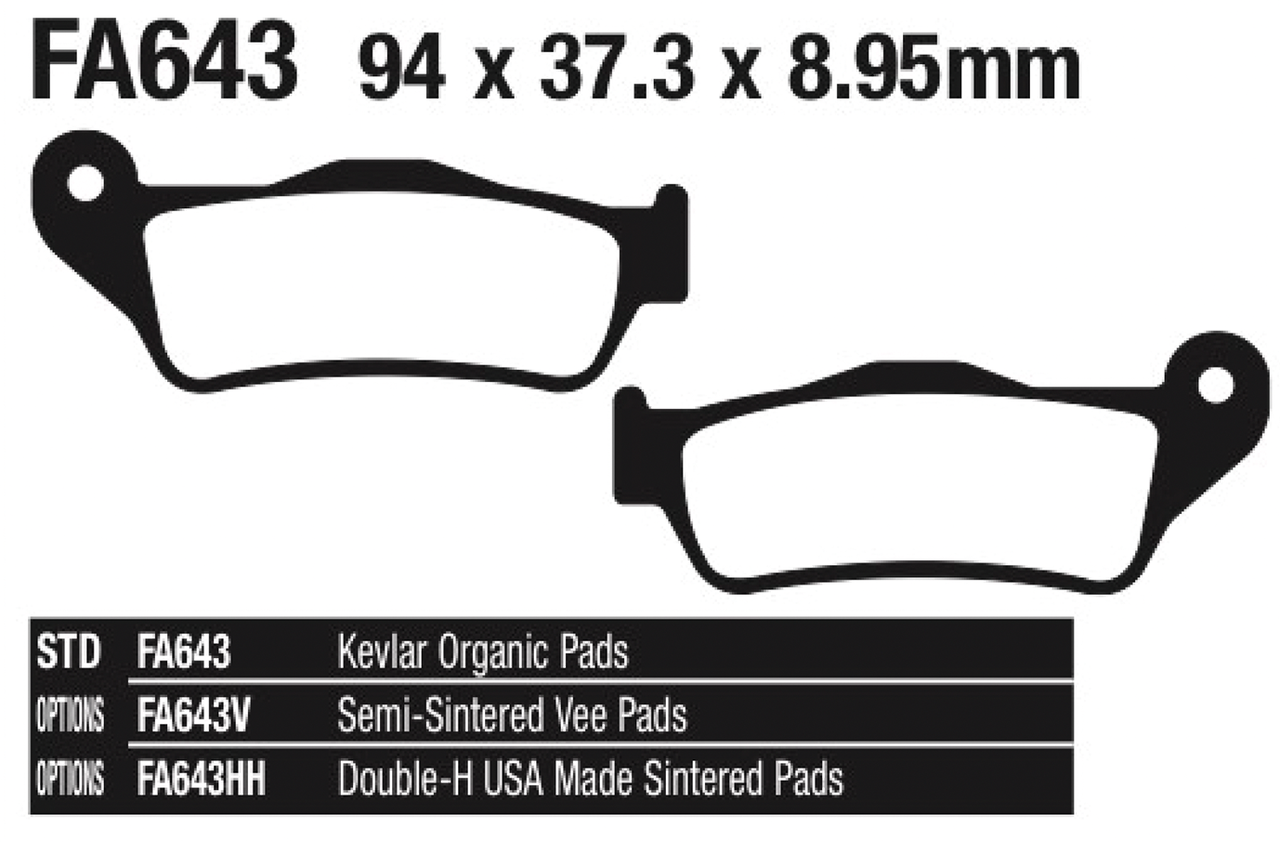 EBC FRONT DISC BRAKE PADS - view 1