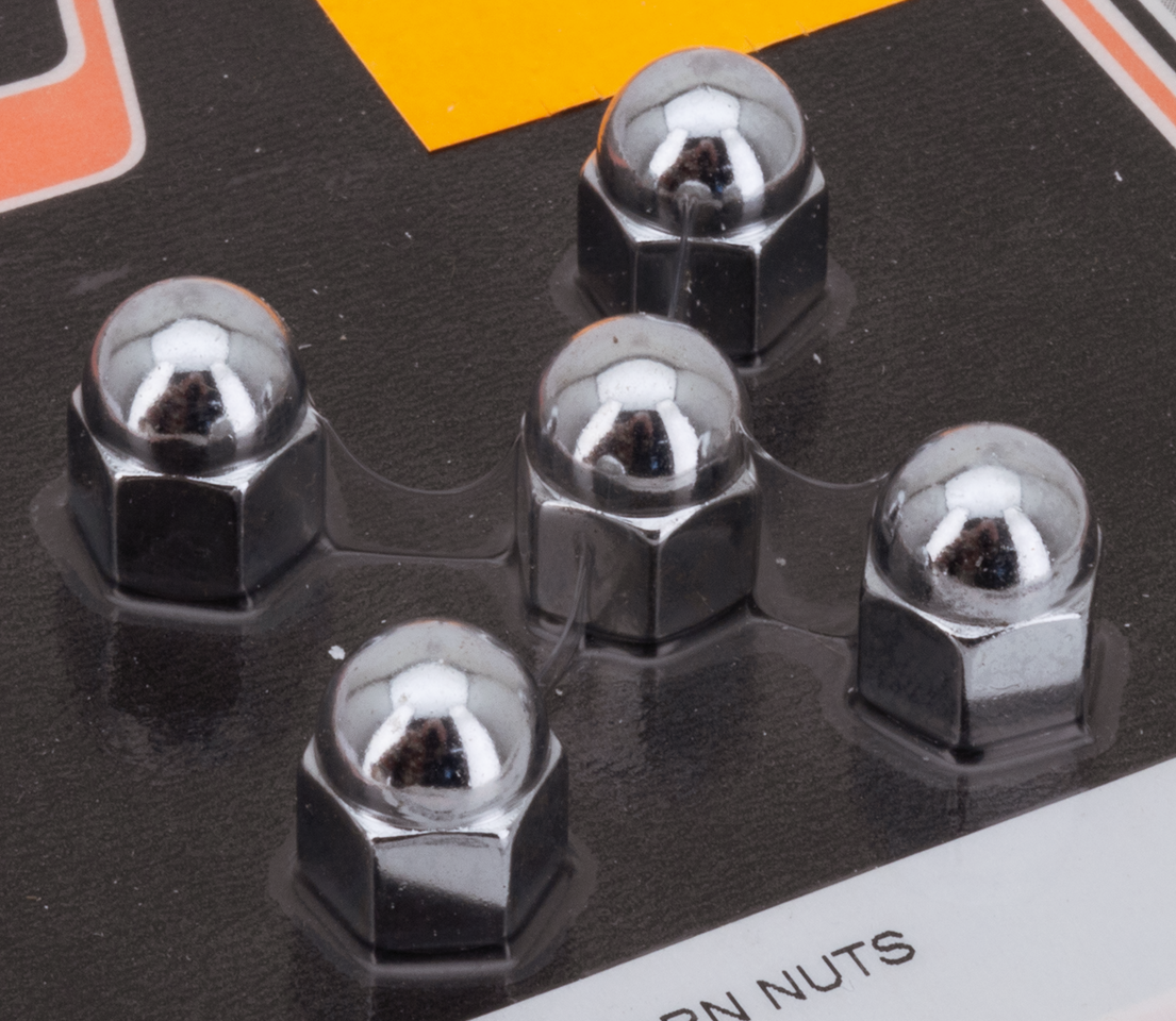 COLONY ROUND TOP CHROME ACORN NUTS - view 1 Main image