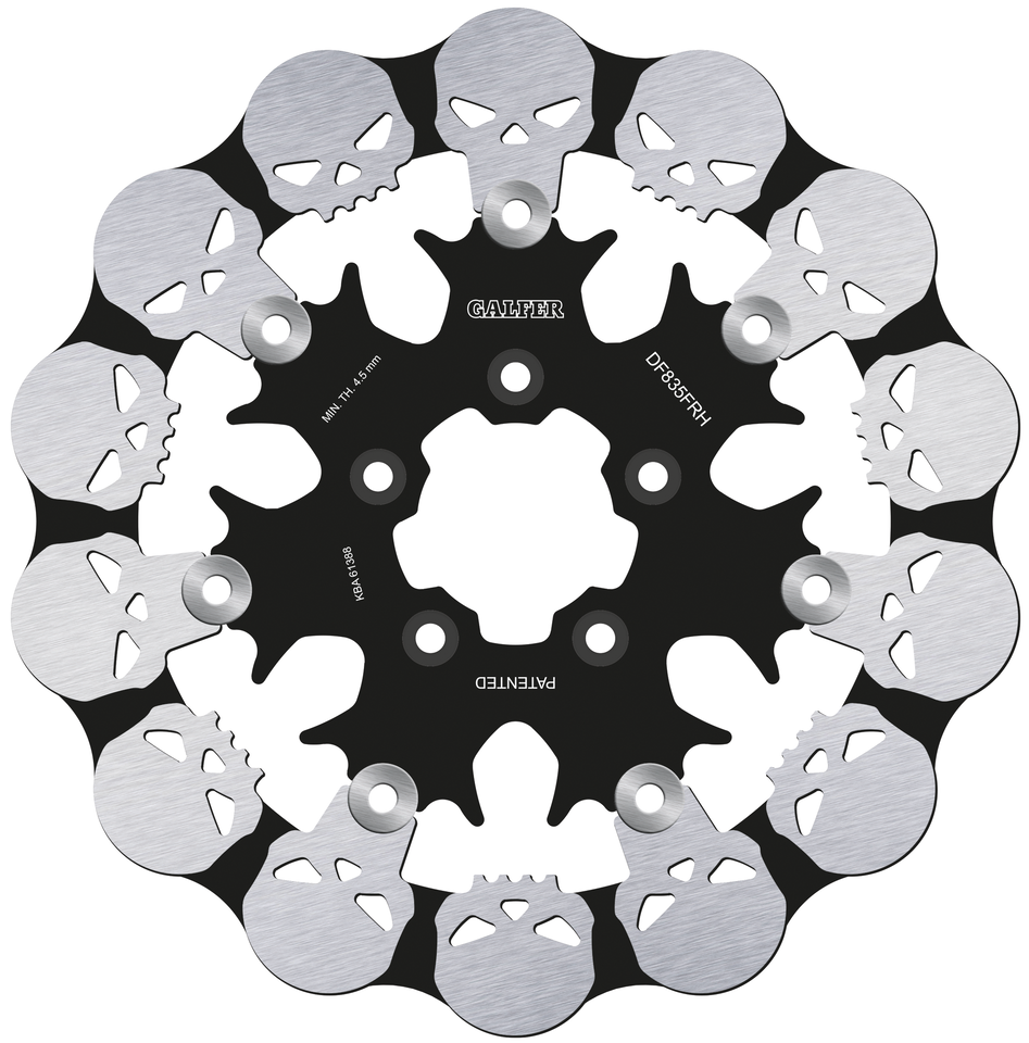 GALFER SKULLED DISC BRAKE ROTORS - view 1 Main image