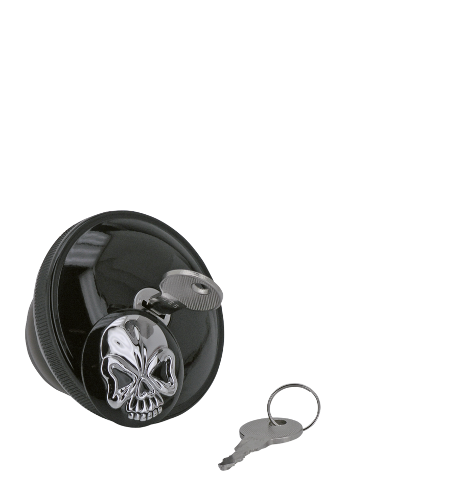 LOCKABLE THREE-DEE SKULLED GAS CAPS Secondary image