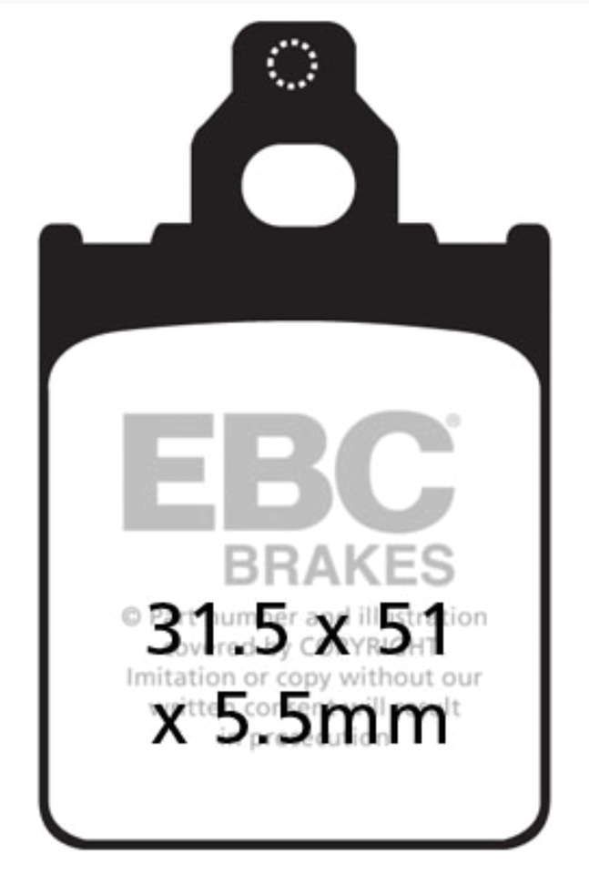 BRAKE PADS FOR AFTER MARKET CALIPERS - view 1