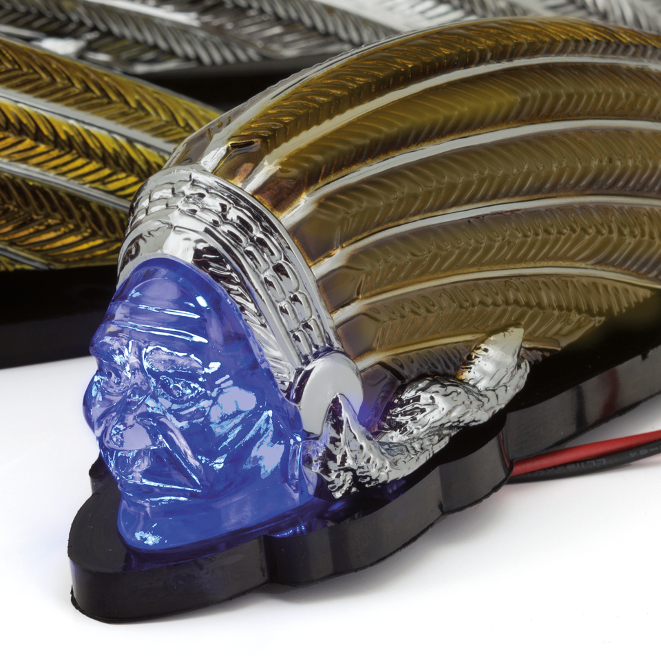INDIAN HEAD FENDER LIGHTS - view 2