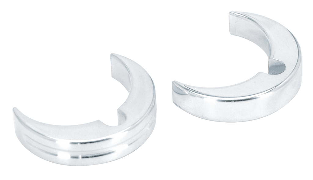 POLISHED ALUMINUM PUSH ON CABLE CLAMPS - view 2