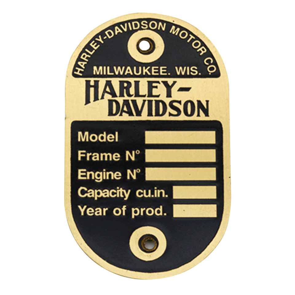 VINTAGE CAUTION & DATA PLATES - view 2