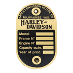 VINTAGE CAUTION & DATA PLATES - view 2