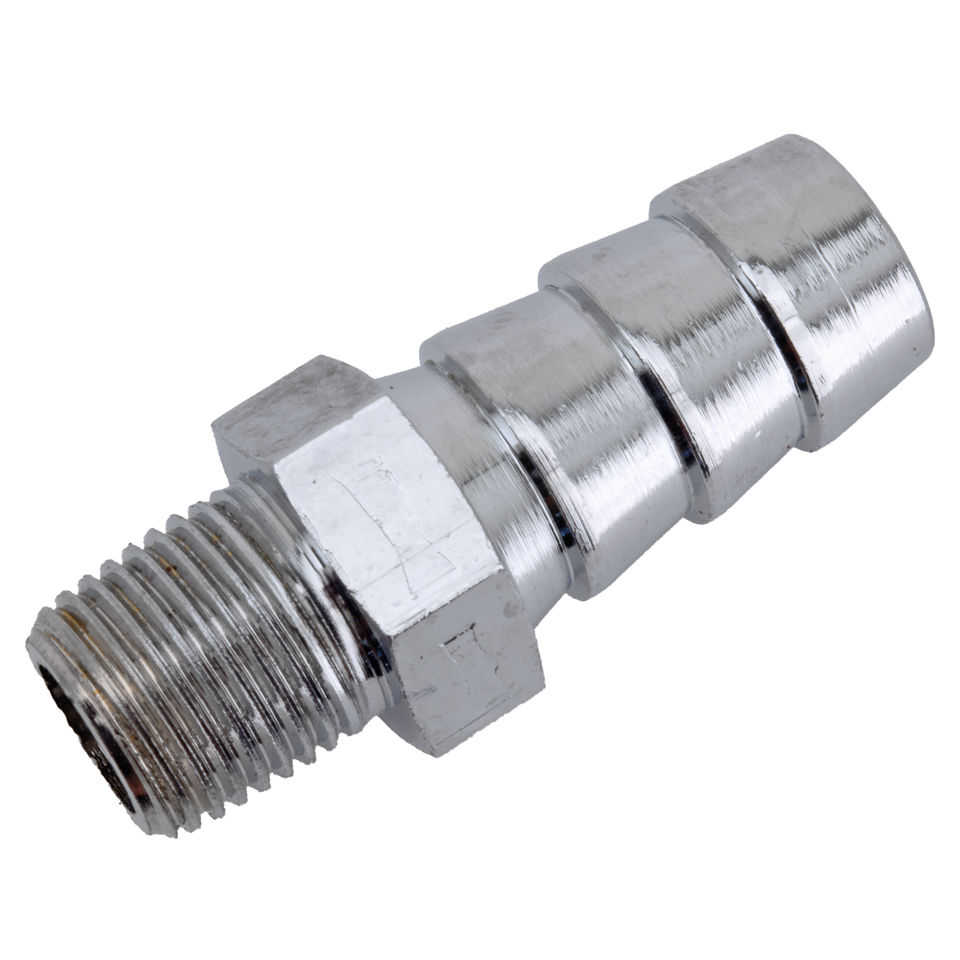 CHROME OIL LINE FITTING - view 1