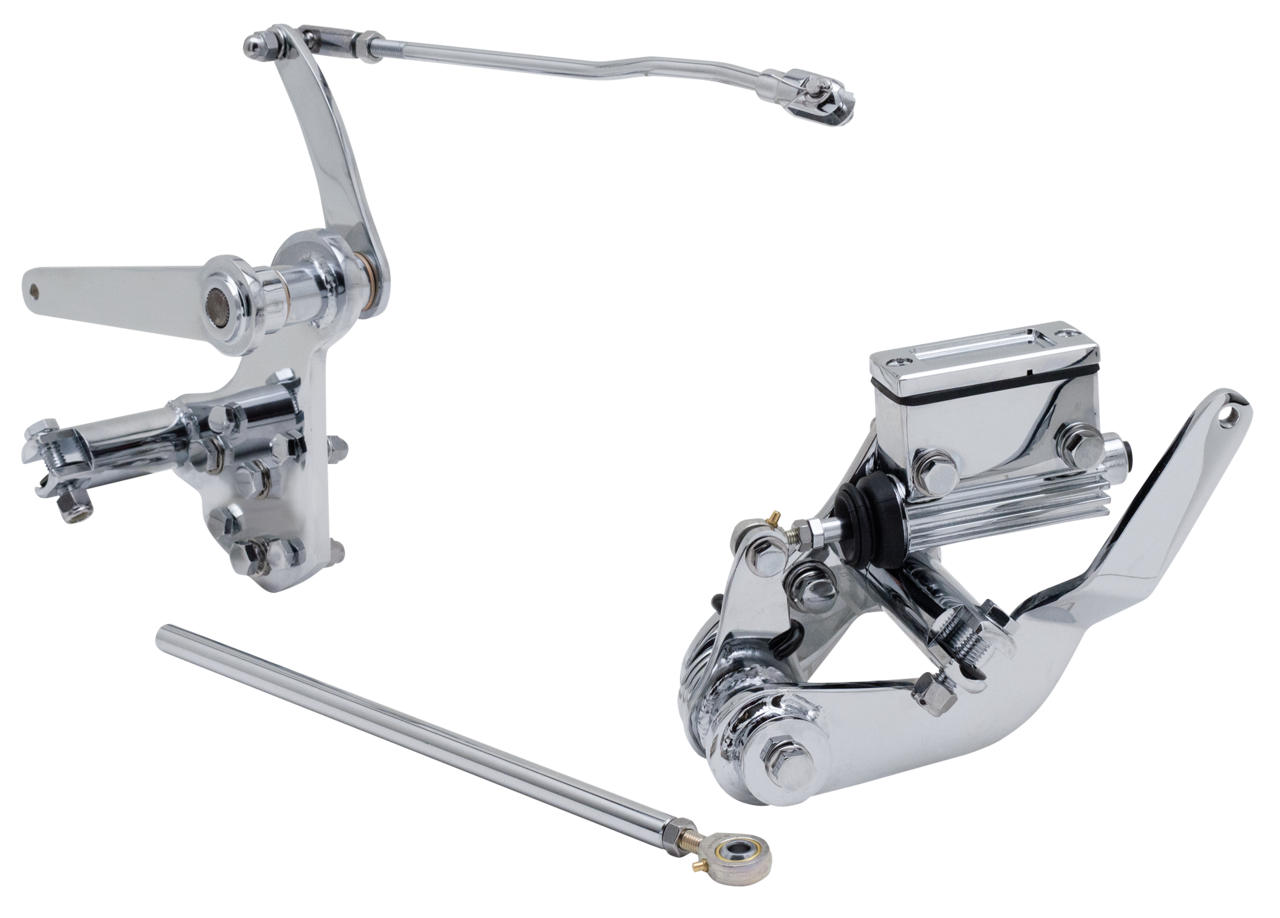 CHROME FORWARD CONTROL KITS WITH MASTER CYLINDER FOR BIG TWIN - view 1
