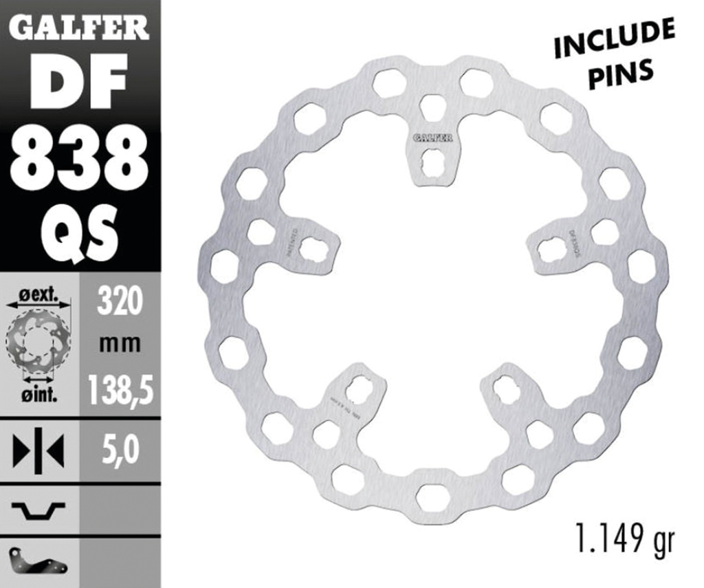 GALFER "BIG CUBIQ" DISC BRAKE ROTORS - view 2