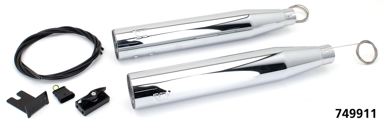 MCJ ADJUSTABLE EXHAUSTS FOR TWIN CAM SOFTAIL - view 1 Main image