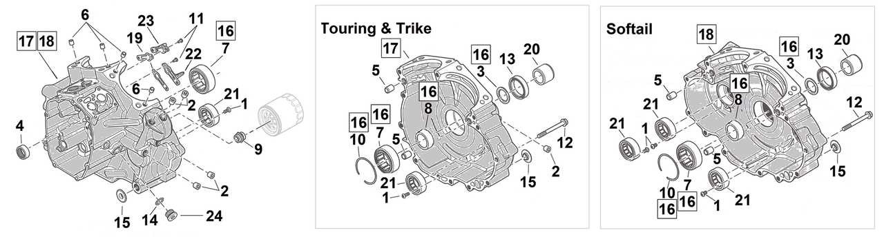 LOWER END PARTS FOR 2017 TO PRESENT MILWAUKEE EIGHT - view 1 Main image
