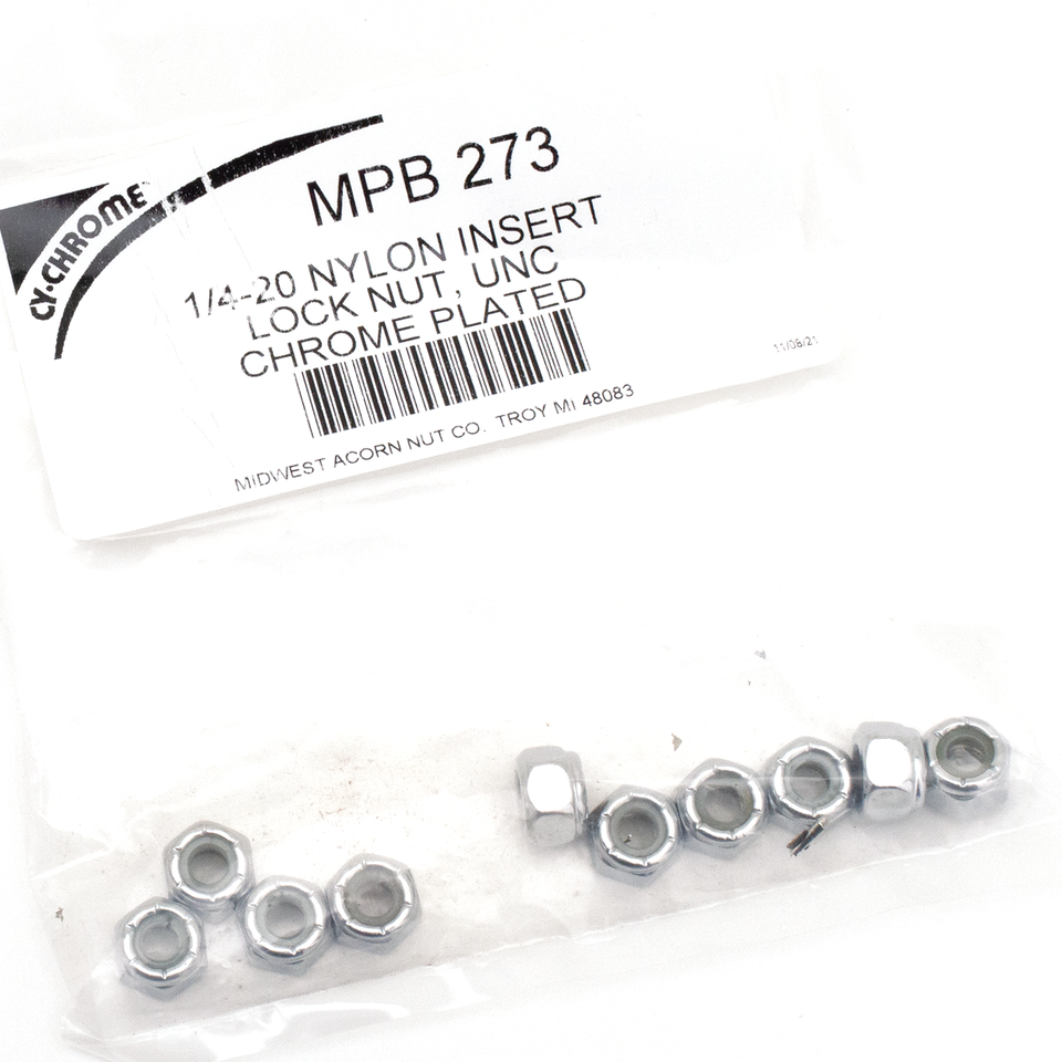 CHROME NYLOC NUT ASSORTMENT - view 1