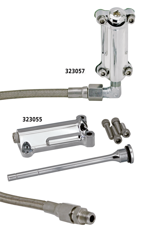RADIUM CHROME OIL SPOUT KITS FOR TOURING - view 1