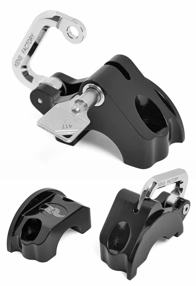 KEN'S FACTORY HANDLEBAR CONTROL MOUNTED HELMET LOCK - view 1