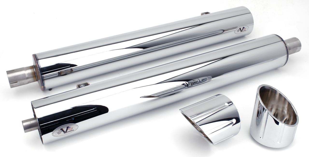 V-PERFORMANCE  SLIP-ON MUFFLERS FOR INDIAN POWERPLUS & THUNDERSTROKE - view 1