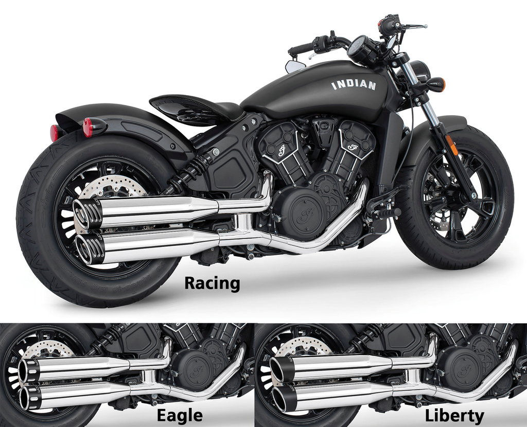 4" SLIP-ONS FOR INDIAN SCOUT 2015-2024 - view 1
