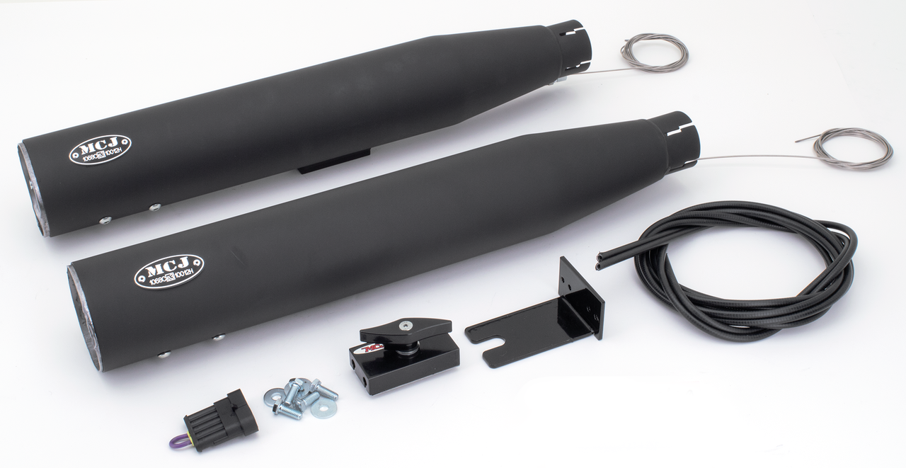 MCJ ADJUSTABLE EXHAUSTS FOR TWIN CAM SOFTAIL - view 1