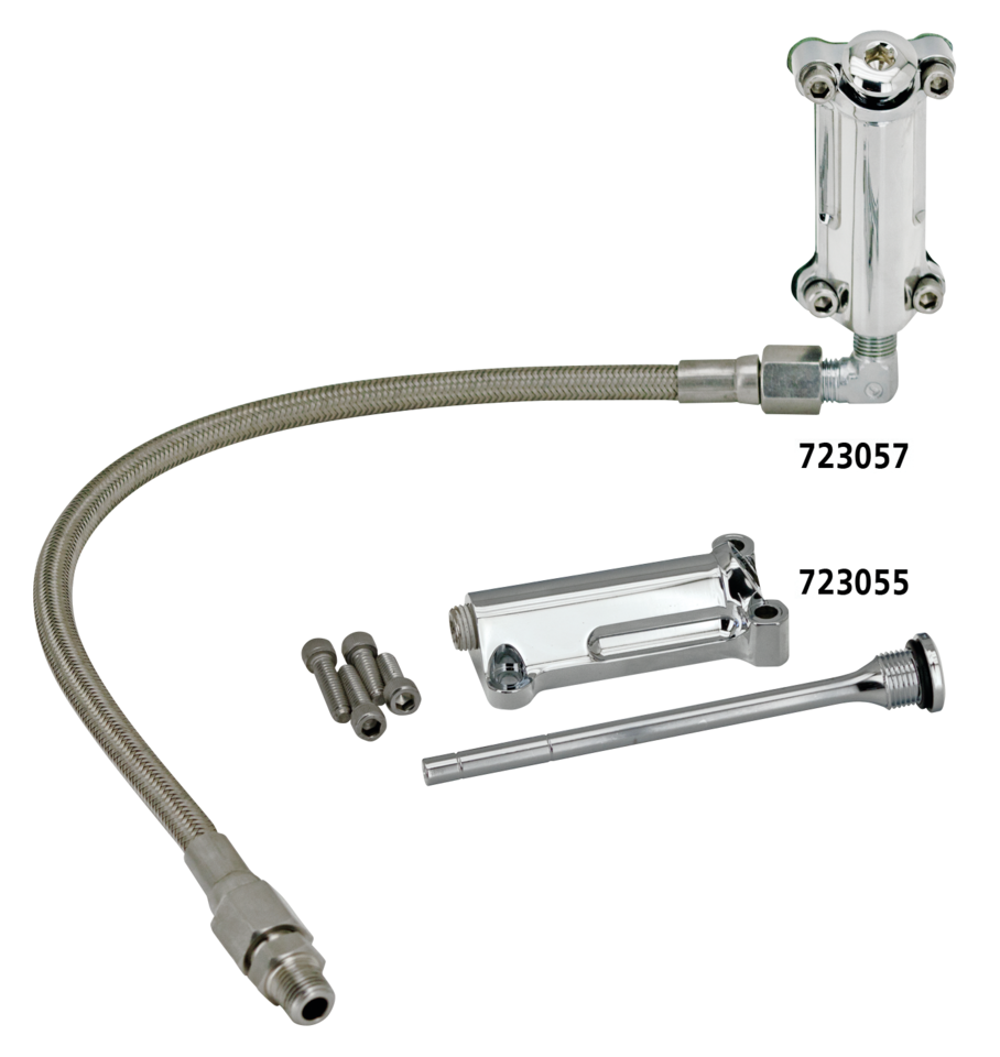 RADIUM CHROME OIL SPOUT KITS FOR TOURING - view 3