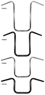 WESTLAND CUSTOMS ONE INCH DIAMETER NARROW APE HANGERS - view 1