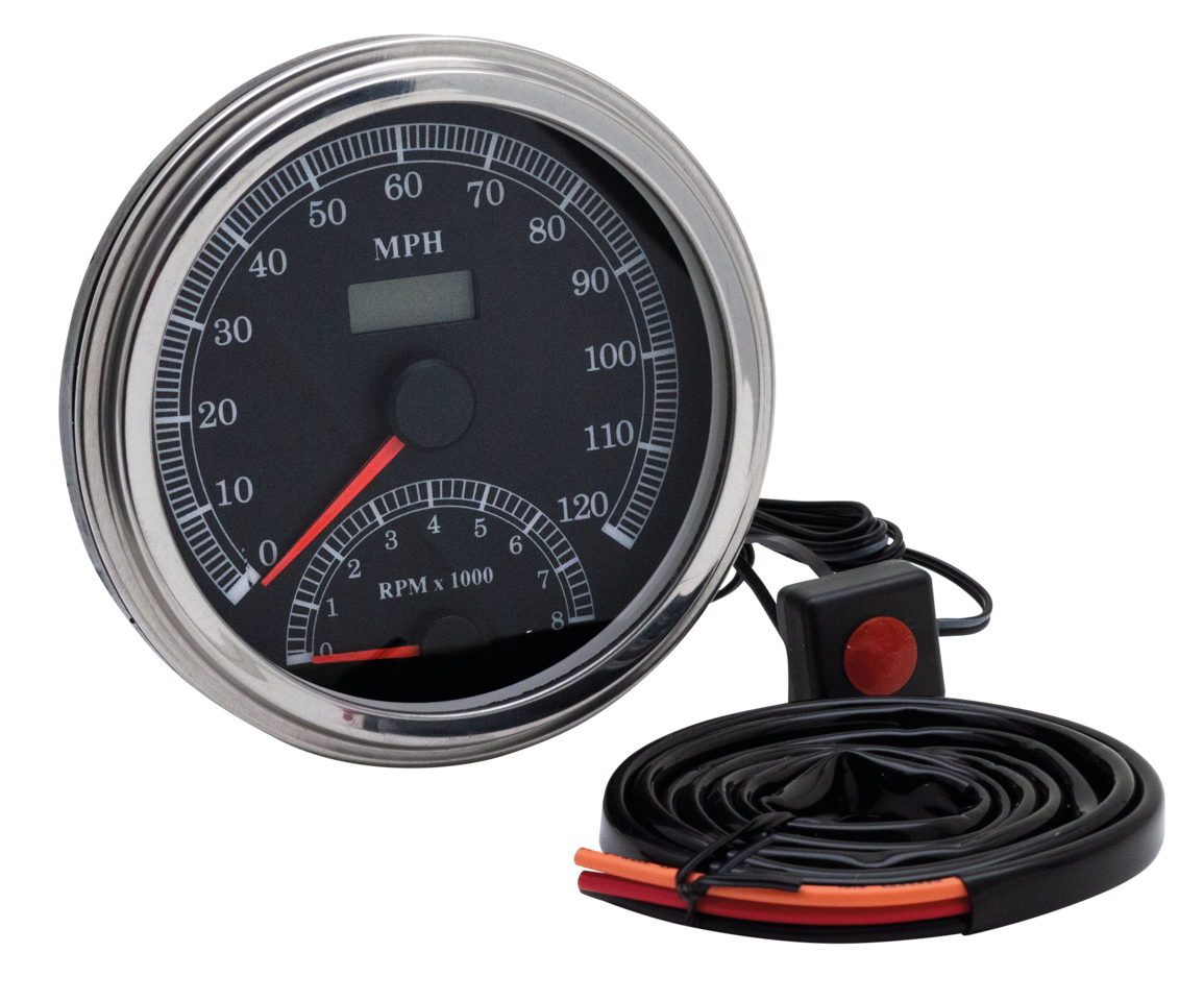 CABLE DRIVEN ELECTRONIC SPEEDO/TACHO FOR 1947-1995 - view 1 Main image