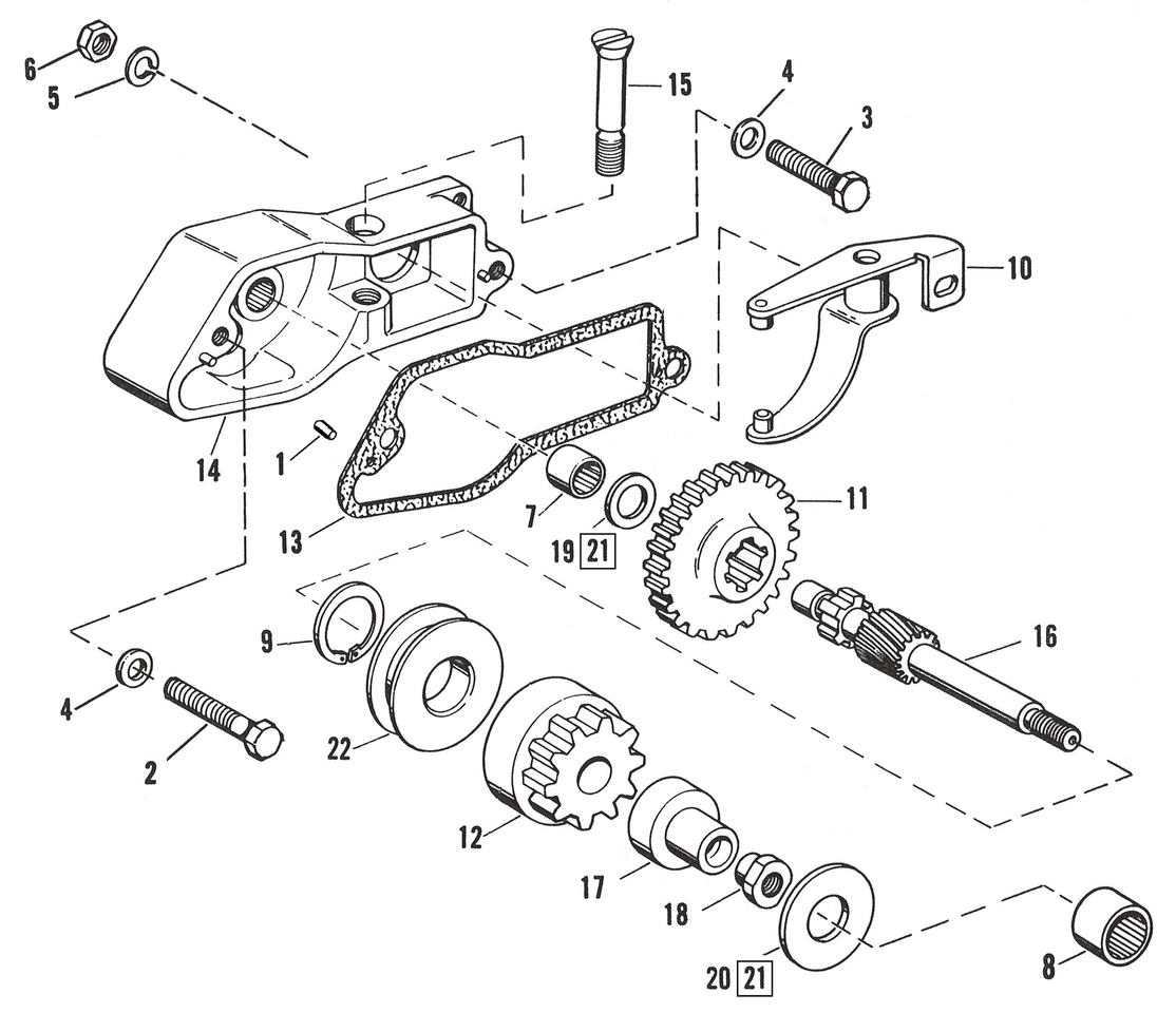 STARTER HOUSING PARTS FOR 1967-1980 SPORTSTER - view 1 Main image