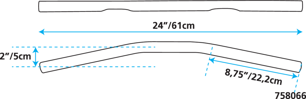 ZODIAC CUSTOM PRODUCTS ONE INCH DIAMETER DRAG BARS - view 2