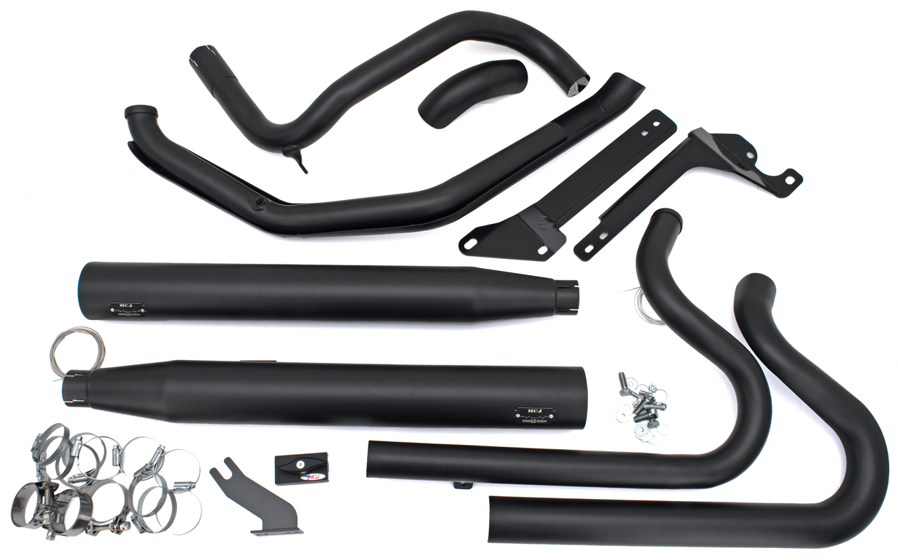 MCJ ADJUSTABLE TRUE DUAL EXHAUST FOR MILWAUKEE EIGHT SOFTAIL - view 1