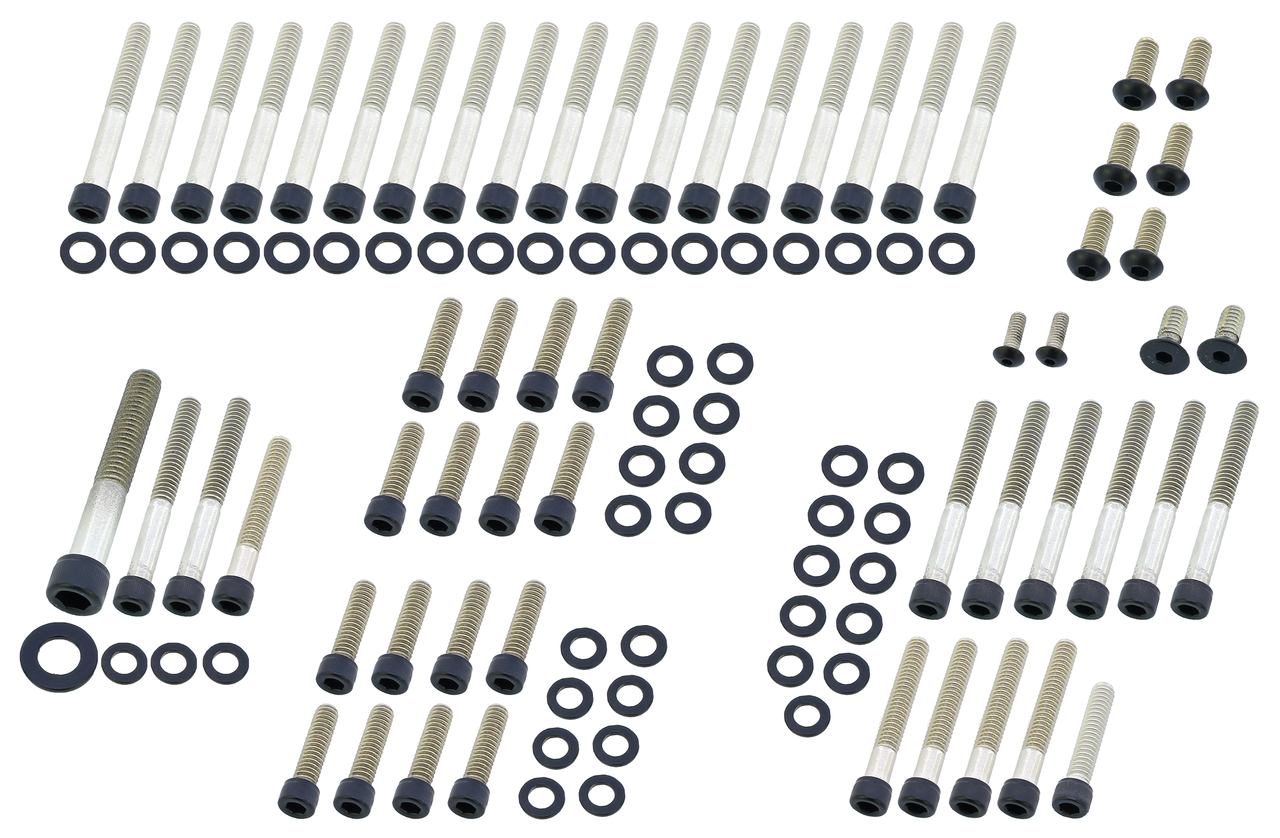 BLACK STAINLESS STEEL DRIVETRAIN SCREW KITS - view 1 Main image