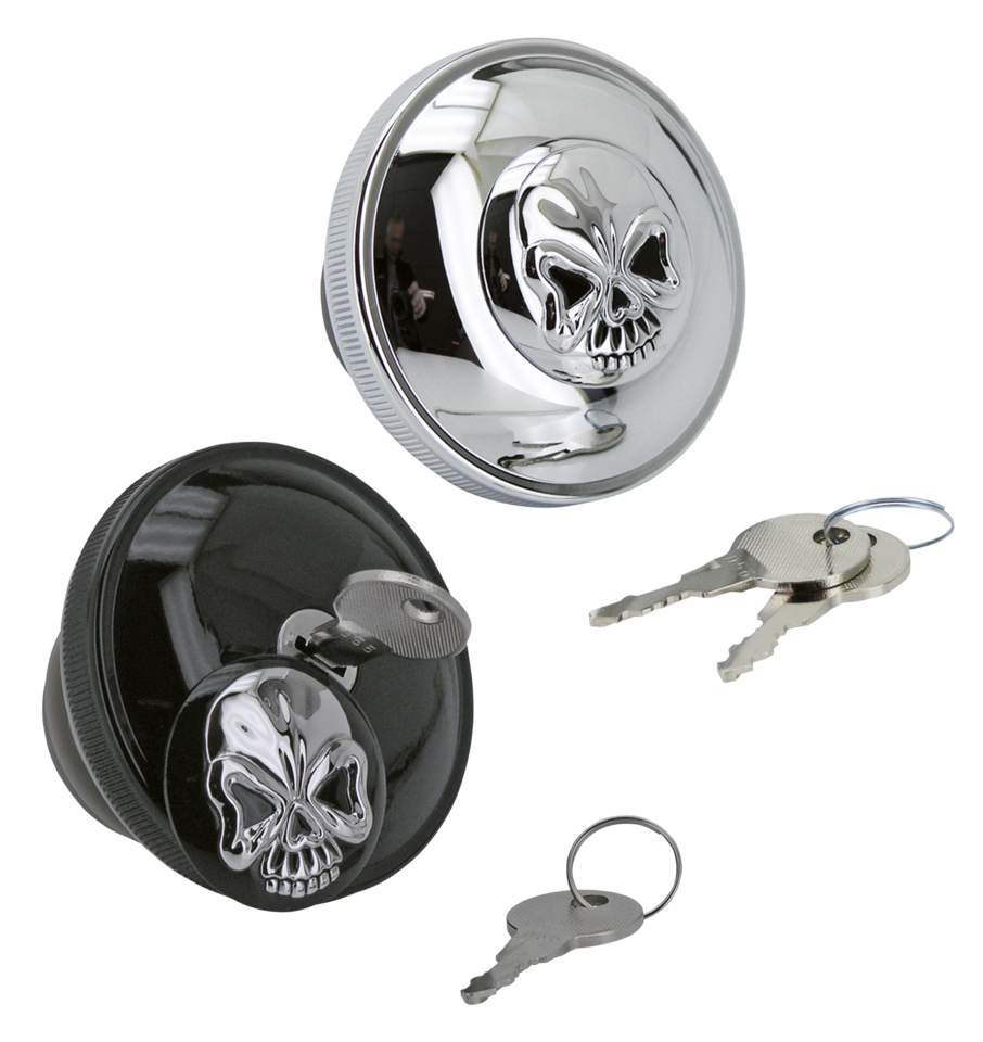 LOCKABLE THREE-DEE SKULLED GAS CAPS - view 3