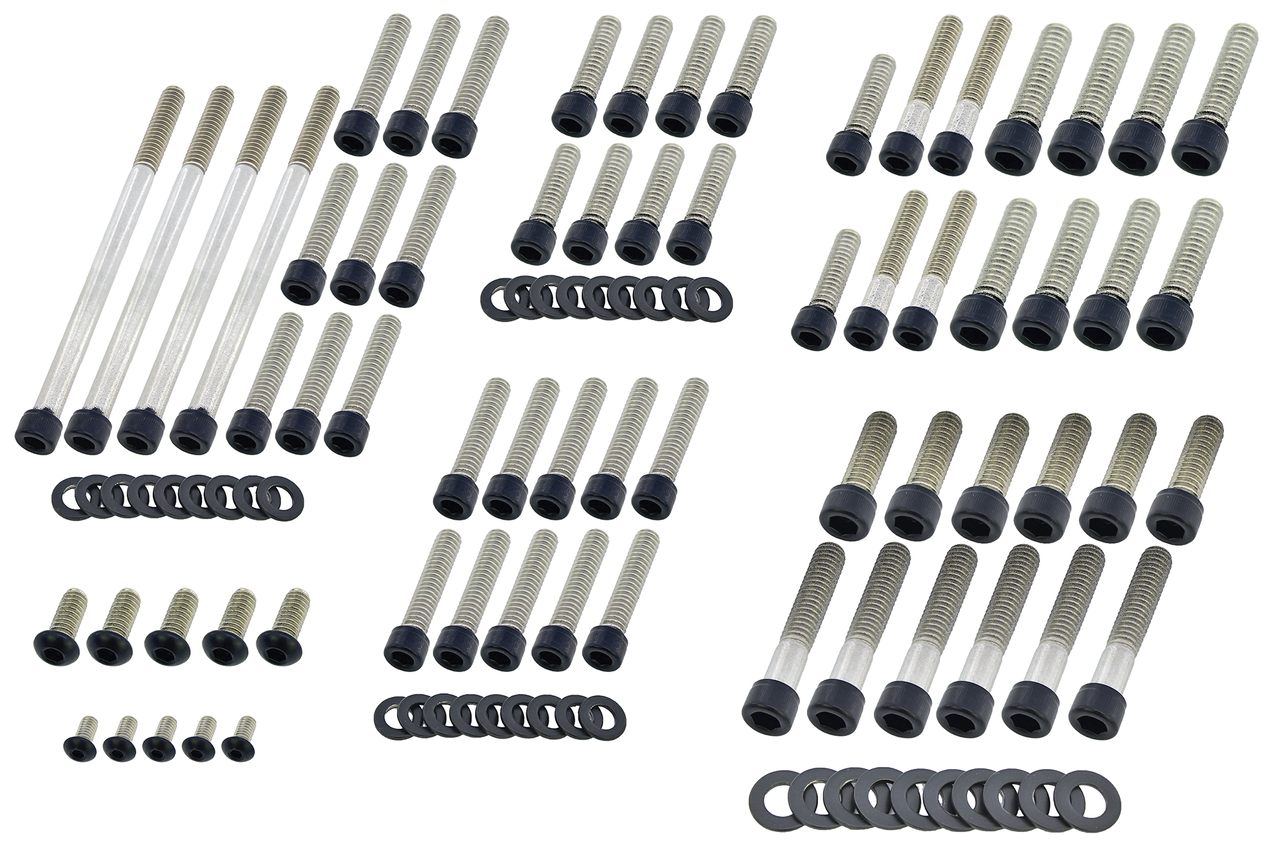 BLACK STAINLESS STEEL DRIVETRAIN SCREW KITS - view 1 Main image