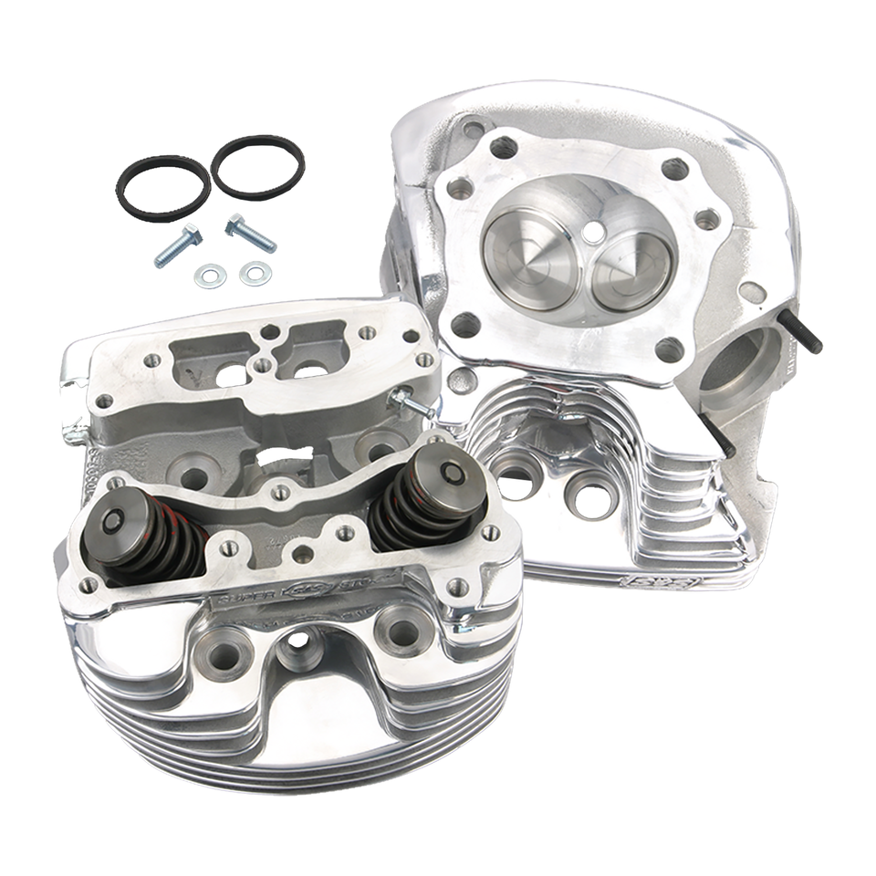 S&S EVOLUTION BIG TWIN SUPER STOCK CYLINDER HEADS - view 1