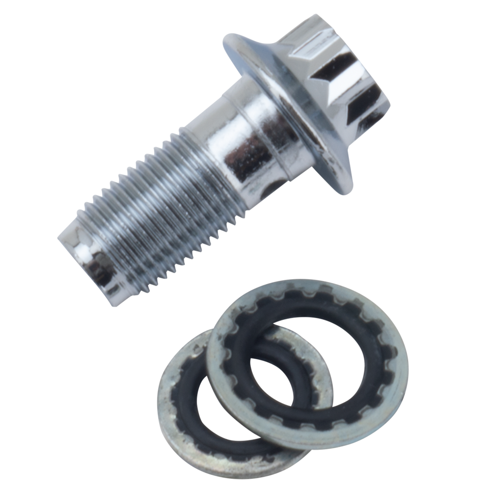 CHROME BANJO BOLTS AND WASHERS - view 2