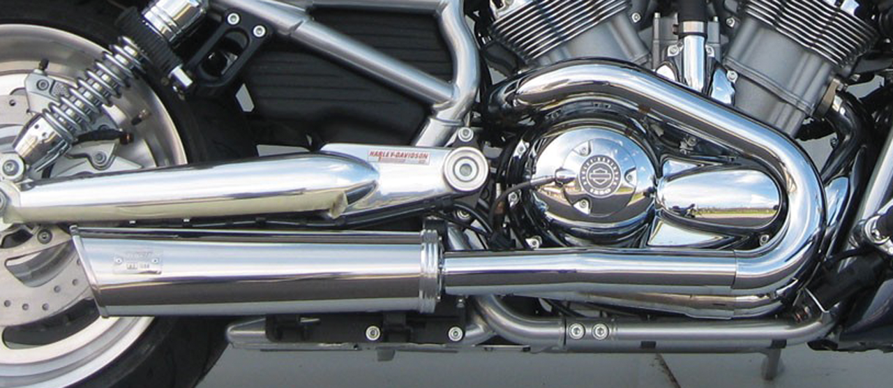 MCJ ADJUSTABLE EXHAUSTS FOR V-ROD - view 1 Main image