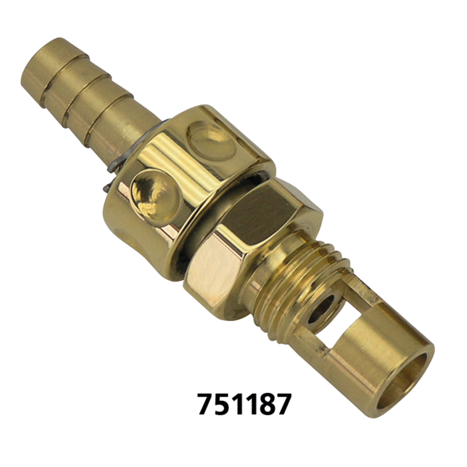 CARBURETOR MOUNTED FUEL VALVE FOR S&S CARBURETORS - view 1