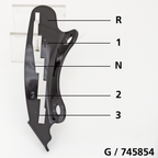 HAND SHIFTER LEVERS AND GUIDES - view 2