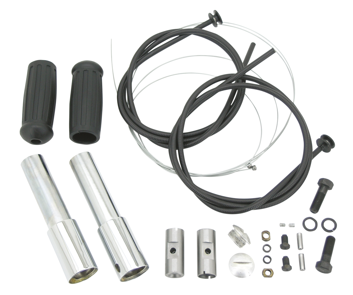 HANDLEBARS AND CONTROLS FOR 1937-1948 SPRINGER FORKS - view 1