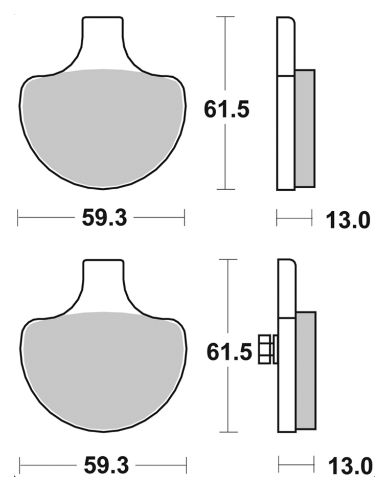 SBS FRONT DISC BRAKE PADS - view 1 Main image