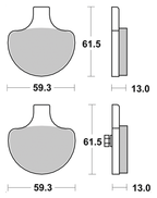 SBS FRONT DISC BRAKE PADS - view 1