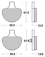 SBS FRONT DISC BRAKE PADS - view 1