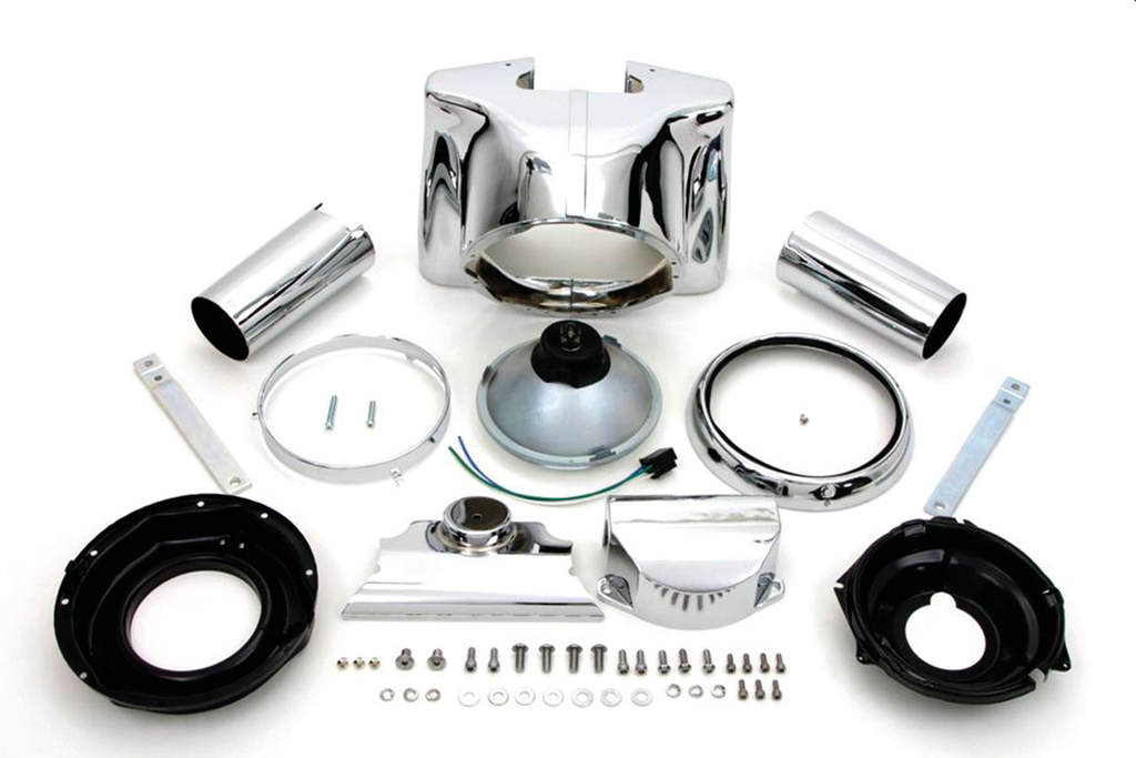HEADLIGHT HOUSING CONVERSION KIT FOR HERITAGE SOFTAIL AND FAT BOY - view 1
