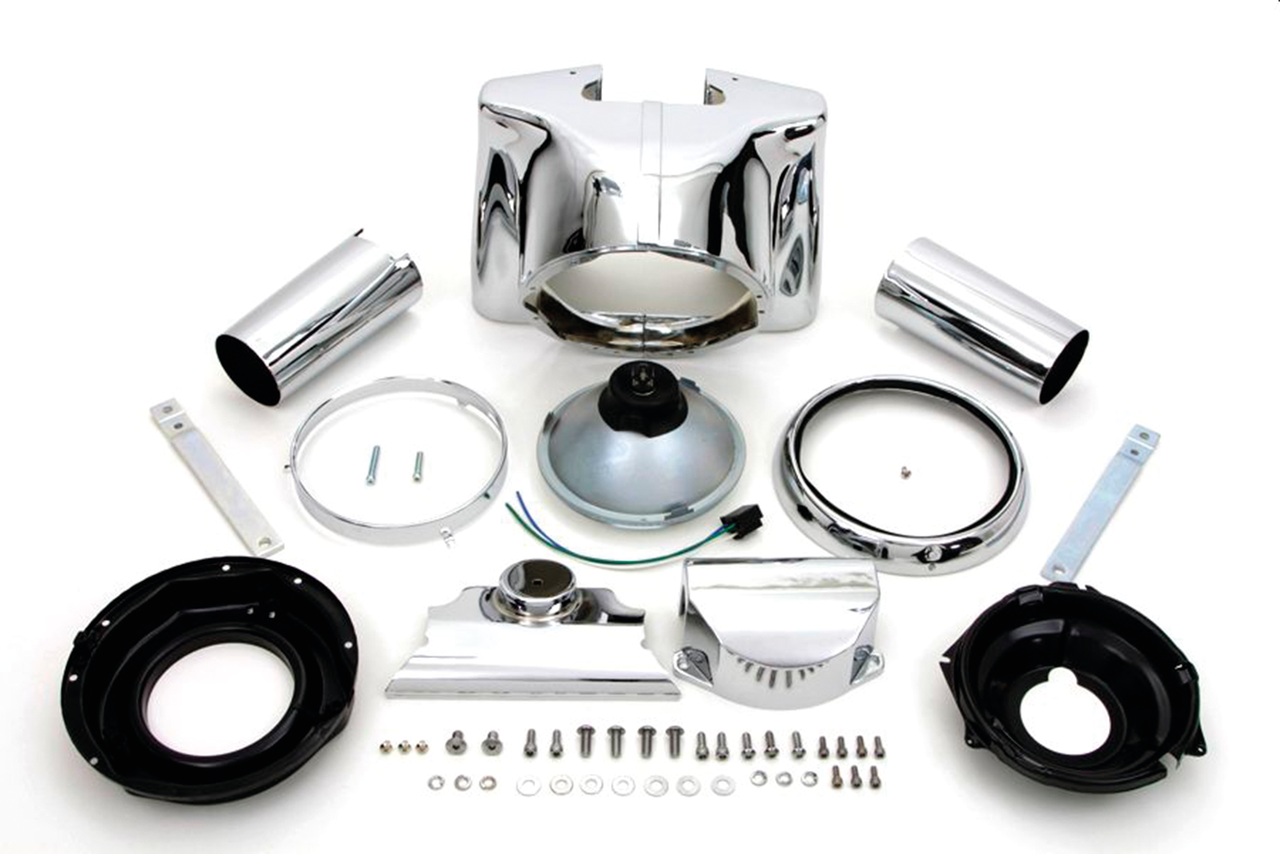 HEADLIGHT HOUSING CONVERSION KIT FOR HERITAGE SOFTAIL AND FAT BOY - view 1