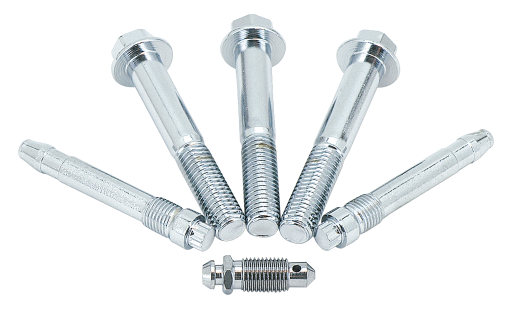 CHROME FRONT AND REAR BRAKE CALIPER HARDWARE - view 1