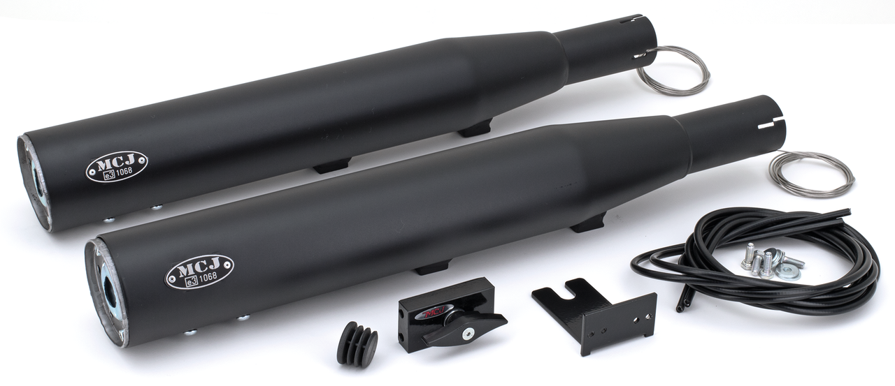 MCJ ADJUSTABLE EXHAUSTS FOR TWIN CAM SOFTAIL - view 1 Main image