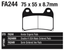 EBC FRONT DISC BRAKE PADS - view 1