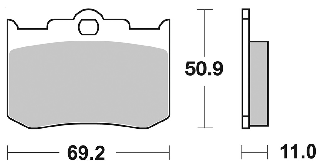 BRAKE PADS FOR AFTER MARKET CALIPERS - view 1