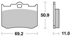 BRAKE PADS FOR AFTER MARKET CALIPERS - view 1