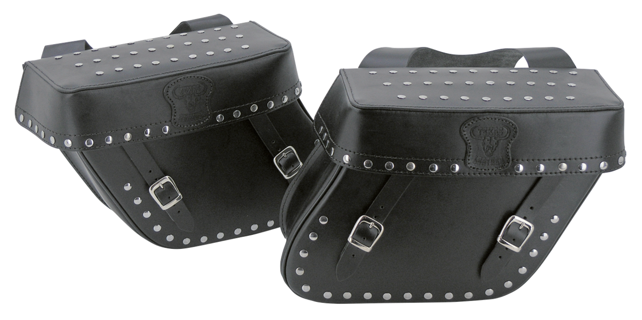 TEXAS LEATHER THROW-OVER SADDLEBAGS - view 1 Main image
