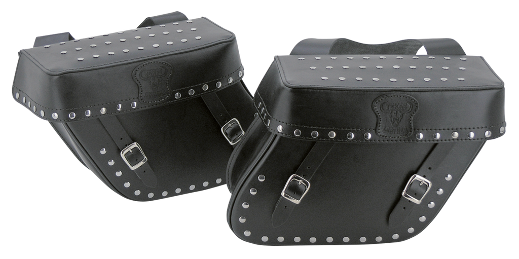 TEXAS LEATHER THROW-OVER SADDLEBAGS - view 1