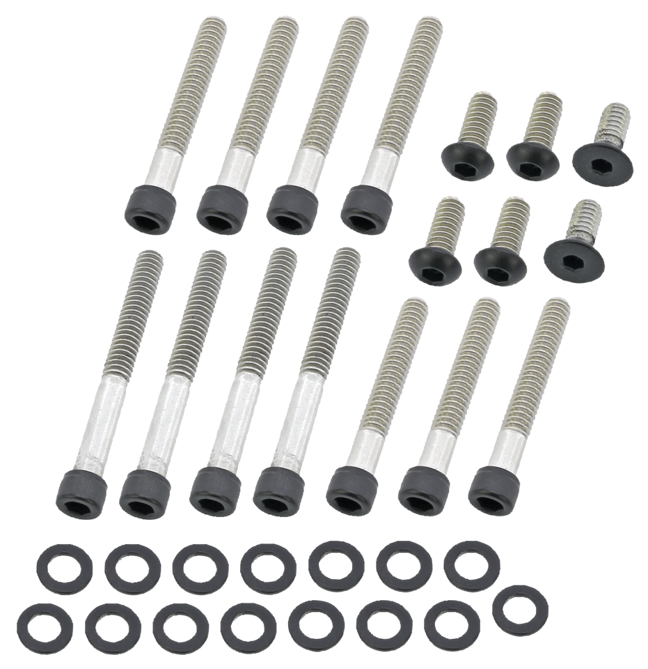 BLACK STAINLESS STEEL PRIMARY COVER SCREWS - view 1