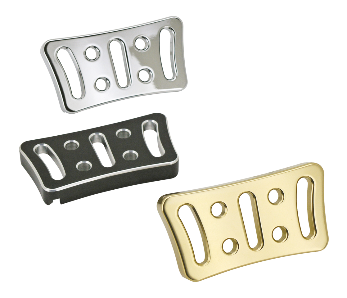 BILLET ALUMINUM BRAKE PEDAL PADS FOR TOURING - view 2
