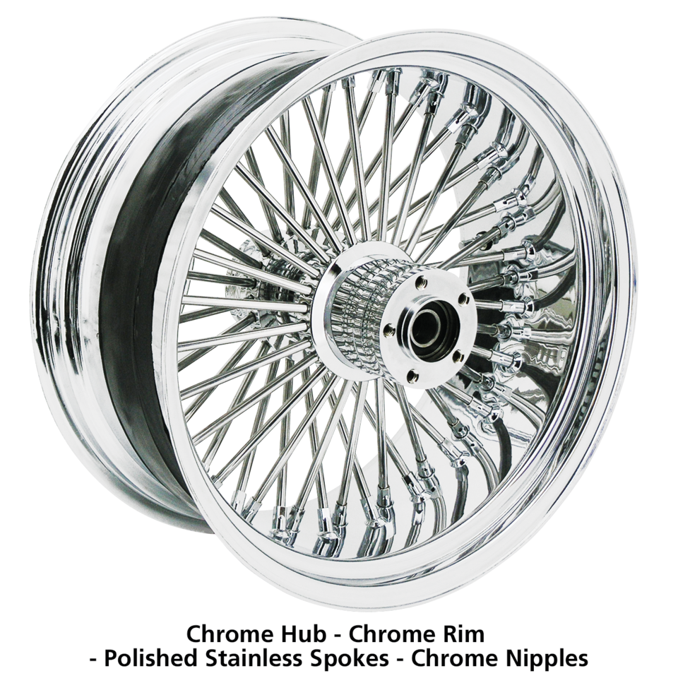 RIDE WRIGHT WHEELS RADIAL LACED FAT 50'S - view 1 Main image